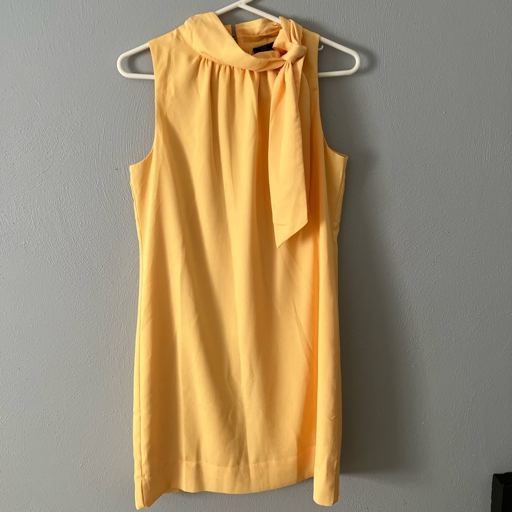 Anne Taylor yellow high neck dress